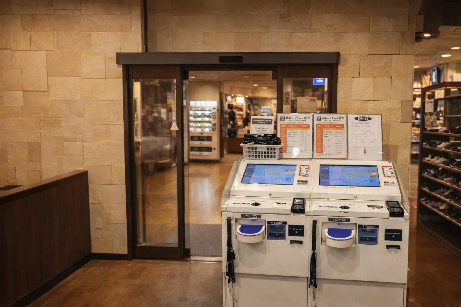 店舗でのチェックイン機のイメージ