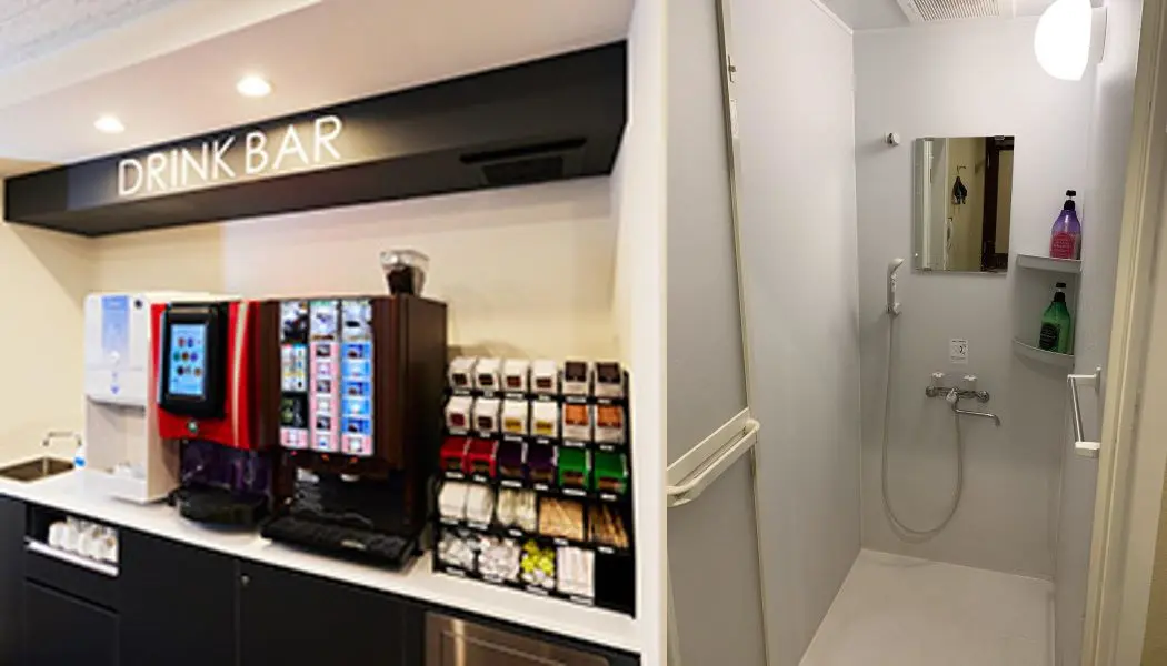 ドリンクバーや設備のイメージ